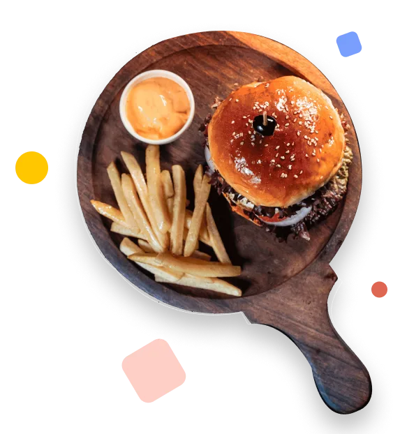 Fast food burger at The Food Hub Gujranwala